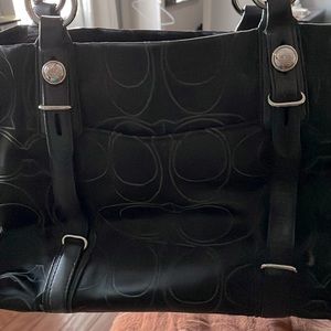 Used Coach bag, black, no tips, no stains and serial number